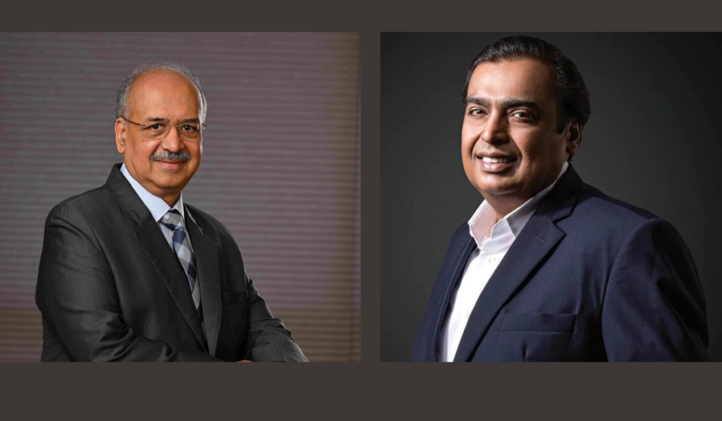 Dilip Shangvi And Mukesh Ambani